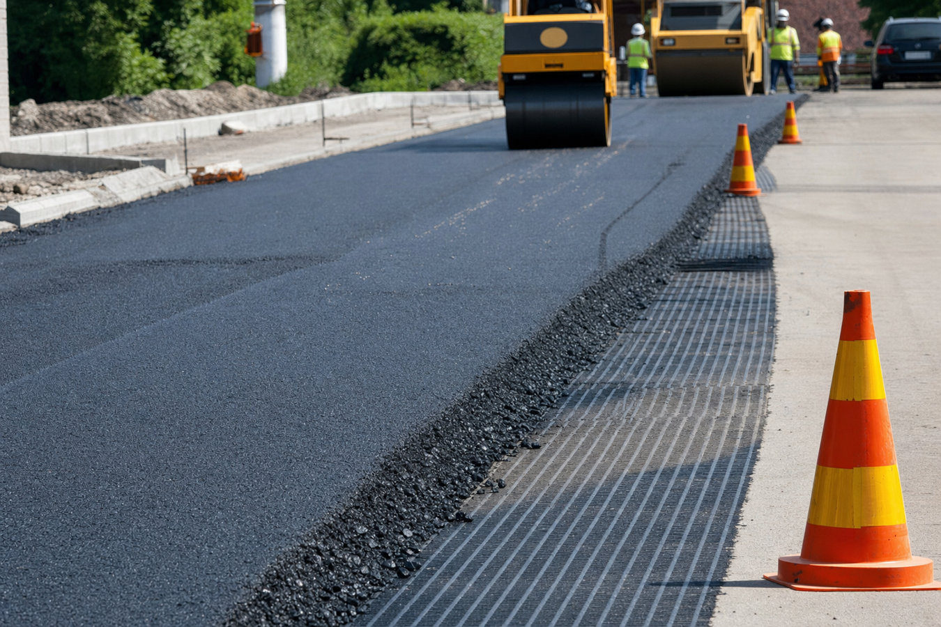 Asphalt paving